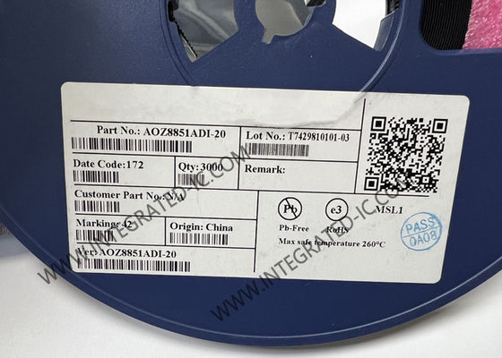 AOZ8851ADI-20 Чип интегрированной схемы 20В двунаправленный преходящий подавляющий напряжение диод 0,4pF двунаправленный ТВС