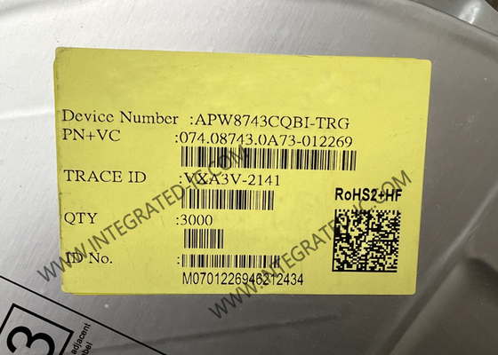 Чип интегральной схемы APW8743CQBI-TRG высоковольтный переключатель двойных каналов