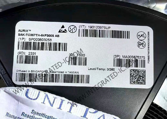 SAK-TC357TH-64F300S AB Микроконтроллер MCU IC с 3 ядрами, тактовой частотой 300 МГц и флэш-памятью 4 МБ