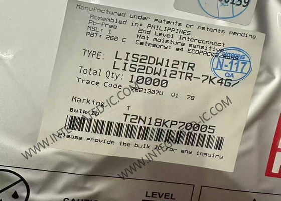 LIS2DW12TR Sensor IC Высокопроизводительный ультранизкомощный 3-осевой акселерометр LGA-12