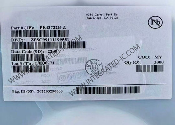 PE42722B-Z UltraCMOS SPDT RF Switch IC Модуль беспроводной связи от 5 МГц до 1,794 ГГц с низкой потерей вставки и высокой изоляцией