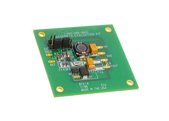 MAX668EVKIT Встроенные решения 1 Неизолированный выход DC/DC повышающая оценочная плата