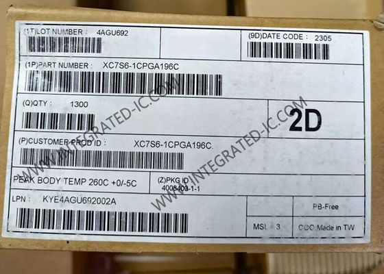 XC7S6-1CPGA196C Spartan-7 FPGA с 196-CSPBGA, 6000 логическими элементами и 100 входами/выходами для высокопроизводительных приложений