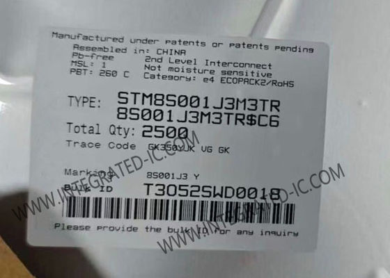 STM8S001J3M3TR 8-битный STM8 микроконтроллер MCU с часовой частотой 16MHz и 8 kB флэш-памяти