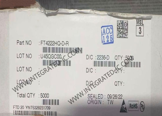 FT4222HQ-D Интегральная микросхема USB 2.0 - контроллер моста Quad SPI I2C