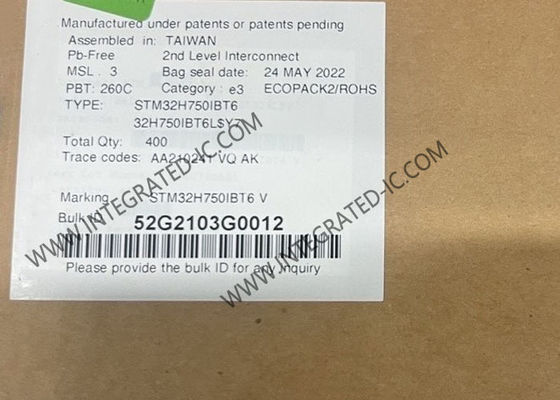 STM32H750IBT6 Микроконтроллер MCU со скоростью 480MHz 128KB FLASH и рабочим напряжением от 1,62V до 3,6V