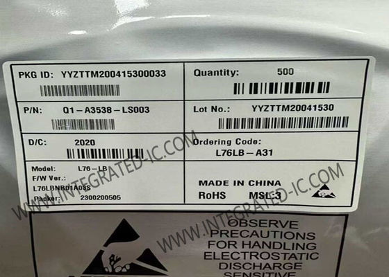 L76LB-A31 Беспроводной коммуникационный модуль GNSS 2.8В - 4.3В с 33 каналами слежения и 99 каналами захвата