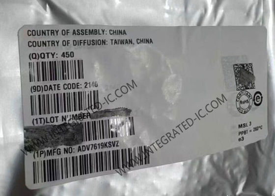 Микросхема HDMI-приемника ADV7619KSVZ, 3 ГГц, 2-канальный HDMI 1.4a, интерфейс мультимедиа высокой четкости