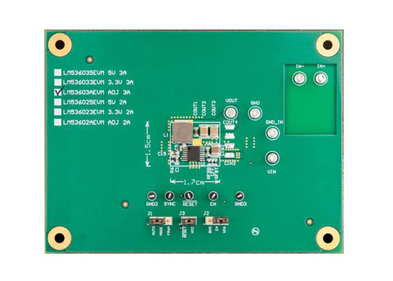 LM53603AEVM Встроенные решения, 2,1 МГц, синхронный понижающий преобразователь, оценочный модуль