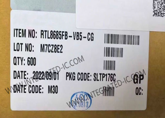 RTL8685FB-VB5-CG 5-портовый гигабитный Ethernet IC с буфером пакетов 128 КБ и корпусом LQFP-128 для промышленной автоматизации