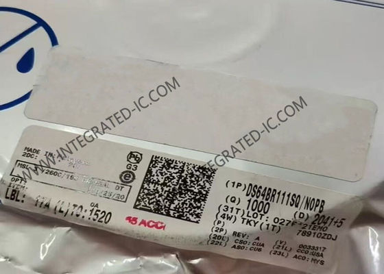 DS64BR111SQ 6,4 Гбит/с Двухканальный ретранслятор ИС для последовательных линий в корпусе WQFN24