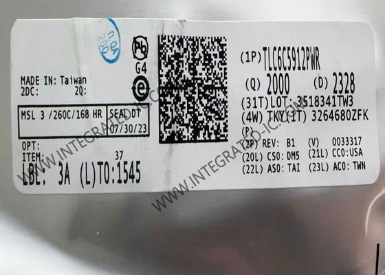 TLC6C5912PWR 12-канальный интегральный чип драйвера светодиодов с выходным током 50 мА и напряжением питания от 3 В до 5,5 В