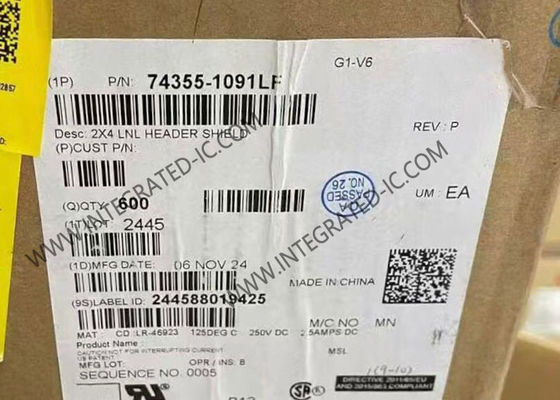 8-позиционный разъем с шагом 2,54 мм, рассчитанный на напряжение 250 В, с фиксатором Latch-N-Lok, штыревой разъем для печатной платы