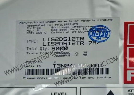 LIS2DS12TR Sensor IC Высокопроизводительный 3-осевой цифровой выходной датчик движения MEMS