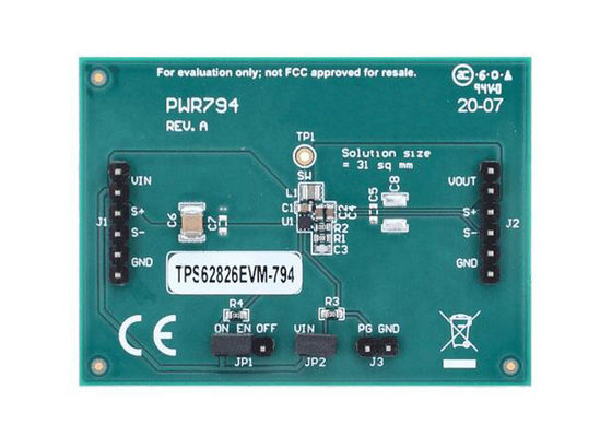 TPS62826EVM-794 Встроенные решения TPS62826 3A Модуль оценки Step Down Converter