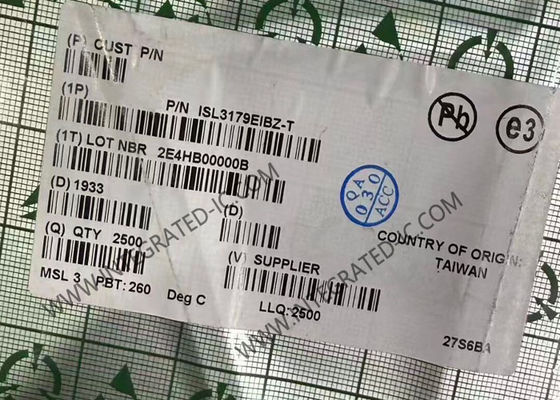 ISL3179EIBZ Интегральная микросхема 40 Мбит/с 3,3 В приемопередатчик RS-485/RS-422 с нагрузкой 1/5 единицы для высокоскоростной связи