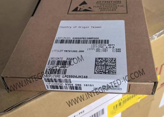 LPC5504JHI48 Микроконтроллер MCU 32-битный Arm Cortex-M33 с 8 MB Flash 45 пин GPIO и 128 бит UUID