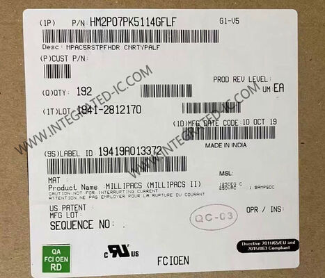HM2P07PK5114GFLF 110 Положение Millipacs Задние соединители плоскости 5 рядов Вертикальные соединители заголовка