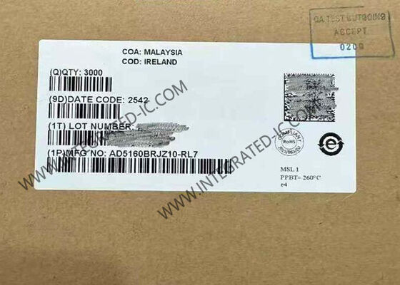 AD5160BRJZ10 Цифровой потенциометр интегральной схемы с 256 позициями, сопротивлением 10 кОм и интерфейсом, совместимым с SPI
