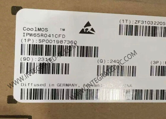 Интегральная схема IPW65R041CFD, 650 В, полевой транзистор CoolMOS™ N-канального типа с непрерывным током стока 68,5 А и сопротивлением сток-исток 37 мОм