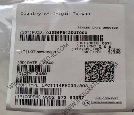 LPC1114FHI33 32-битный ARM Cortex-M0 микроконтроллер MCU со скоростью 50 МГц и 32 КБ флэш-памяти