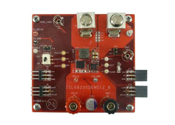 Демонстрационная плата гибридного цифрового контроллера ISL68200DEMO1Z для встраиваемых решений, 6-слойная плата ISL68200