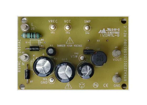 RTKA223011DE0010BU Встраиваемые решения Плата оценки высоковольтного понижающего преобразователя RAA223011