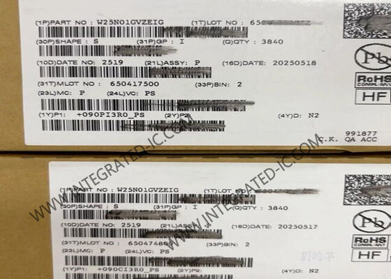 W25N01GVZEIG 1 Гбит 104 МГц SPI интерфейс SLC NAND Flash Memory IC Chip