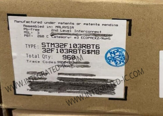 STM32F103RBT6 Микроконтроллер MCU 32-битный ARM Cortex-M3 MCU с частотой 72MHz и 128KB флэш-памяти