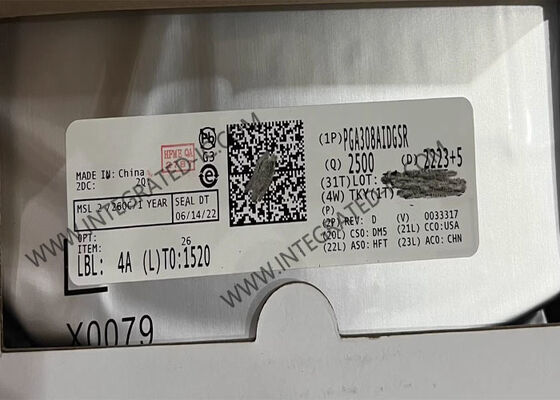 PGA308AIDGSR Sensor IC Single-Supply Auto-Zero Programmable Gain Amplifier с цифровой калибровкой