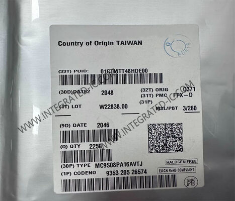 MC9S08PA16AVTJ 20MHz 8-битный микроконтроллер S08 MCU с 16KB Flash и 18 I/O в пакете TSSOP20