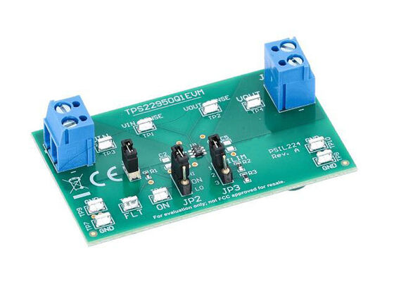 TPS22950Q1EVM Встроенные решения Оценочный модуль автомобильного выключателя нагрузки TPS22950-Q1