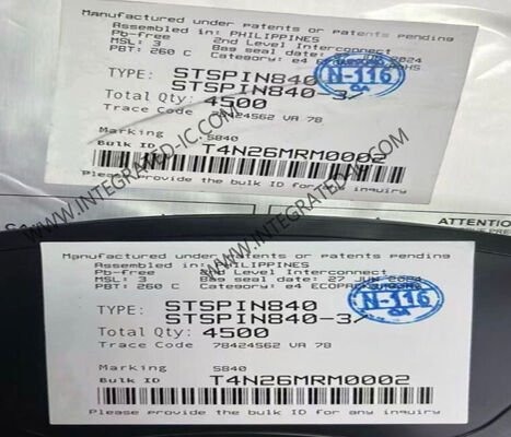 STSPIN840 Комплексный микросхема компактный двойной щетки двигателя постоянного тока с 1,5 А выходного тока и 7V до 45V рабочего напряжения