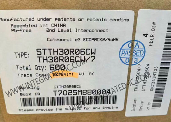 STTH30R06CW 600В 30А Сверхбыстрый переключающий высоковольтный выпрямительный диод интегральной схемы