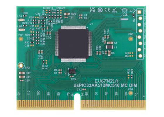 EV67N21A Встраиваемые решения DSPIC33AK512MC510 Модуль управления двигателем, двойной рядный