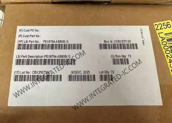 PEX8764-AB80BIG Integrated Circuit Chip PCI Express Gen3 Switch IC с 64 полосами и 16 портами