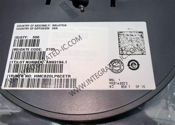 HMC820LP6CETR 5.1GHz Фракционный-N PLL частотный синтезатор интегральной схемы с ультранизким фазовым шумом