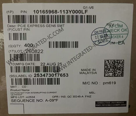 10165968-113Y000LF 1.1A Разъем края карты PCI Express Gen 6 164POS для высокоскоростной передачи данных