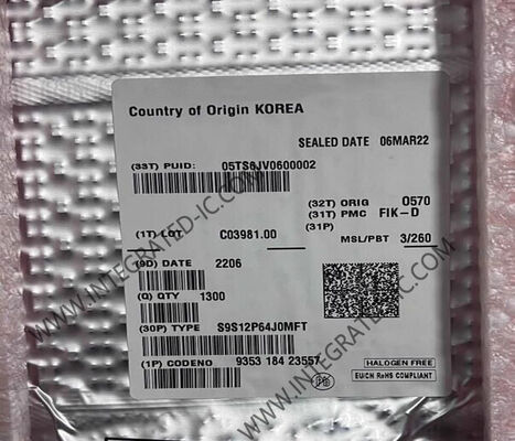 S9S12P64J0MFT 32 МГц 16-разрядный микроконтроллер HCS12 MCU с 64 КБ флэш-памяти для автомобильных приложений