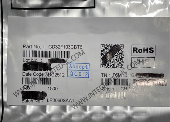 GD32F103CBT6 32-разрядный микроконтроллер MCU с ядром ARM Cortex-M3 с тактовой частотой 108 МГц в корпусе LQFP48 для промышленного использования