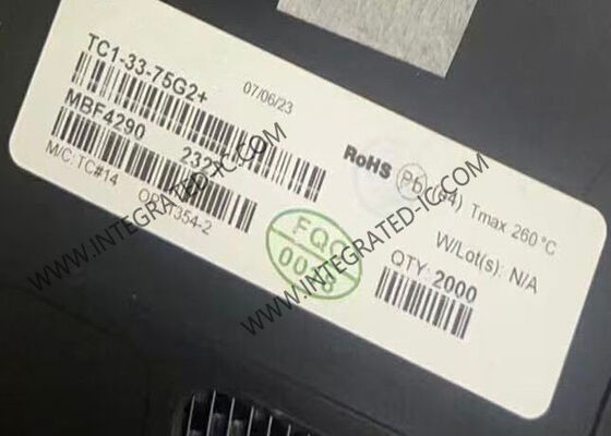 TC1-33-75G2 интегральный микросхема чип RF трансформатор от 5 МГц до 3 ГГц 75 Омм поверхностный монтаж SMD-6