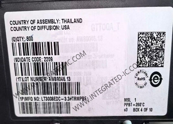 LT3008EDC-3.3 Чип интегрированной схемы 20mA Выходное течение 45V Входное напряжение 3.3V LDO линейный регулятор