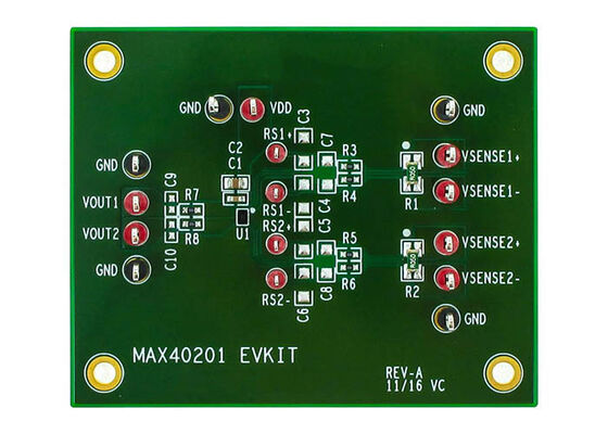 MAX40201EVKIT Встроенные решения 2.7V до 5.5V 1.3mA Состав оценки усилителя тока
