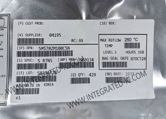 5M570ZM100C5N Программируемая пользователем вентильная матрица (FPGA) с производительностью MAX V 9 нс, 570 логических элементов в корпусе TFBGA100