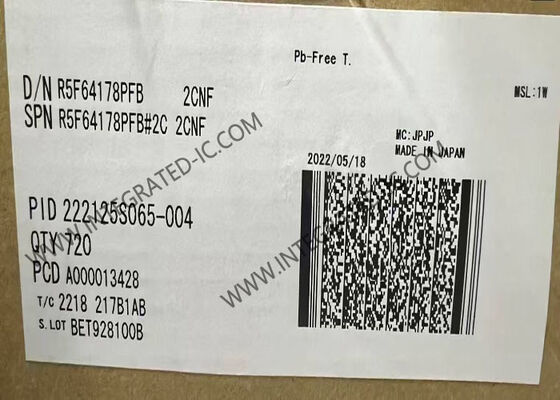 R5F64178PFB Микроконтроллер MCU High-End R32C/100 32-битный микроконтроллер IC 50MHz