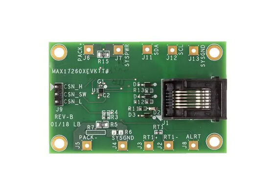 MAX17260GEVKIT Встроенные решения 2.3V до 4.9V Управление топливными показателями