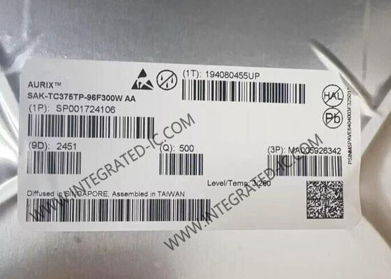 SAK-TC375TP-96F300W AA 32-битный трехъядерный микроконтроллер FLASH MCU со скоростью 300MHz 6MB FLASH и 1,1MB SRAM