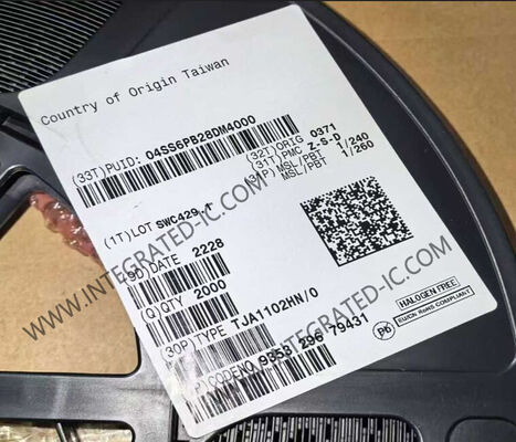 TJA1102HN Ethernet IC 100Mbps Двойной порт Ethernet PHY-передатчик в пакете VFQFN56