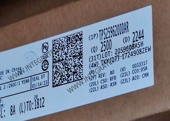 TPS259620DDAR Integrated Circuit Chip eFuse IC с 2A Current Limit Wide Input Voltage Range от 2.7V до 19V и защитой от перенапряжения