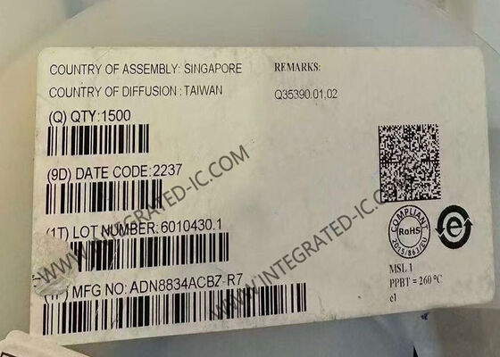 ADN8834ACBZ Integrated Circuit Chip 1.5A Выходный токовой TEC контроллер для управления термоэлектрическим охладителем с напряжением питания 2,7V ~ 5,5V